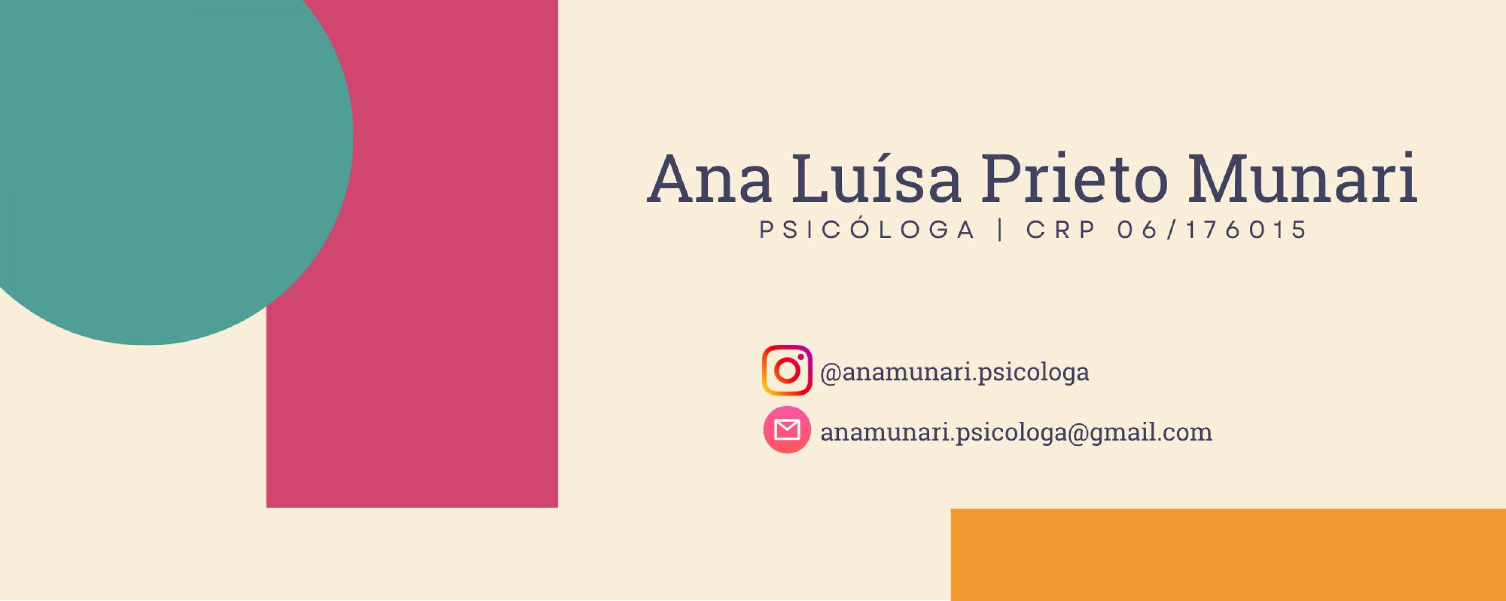Perfil do usuário Foto de capa Ana Luisa Prieto Munari