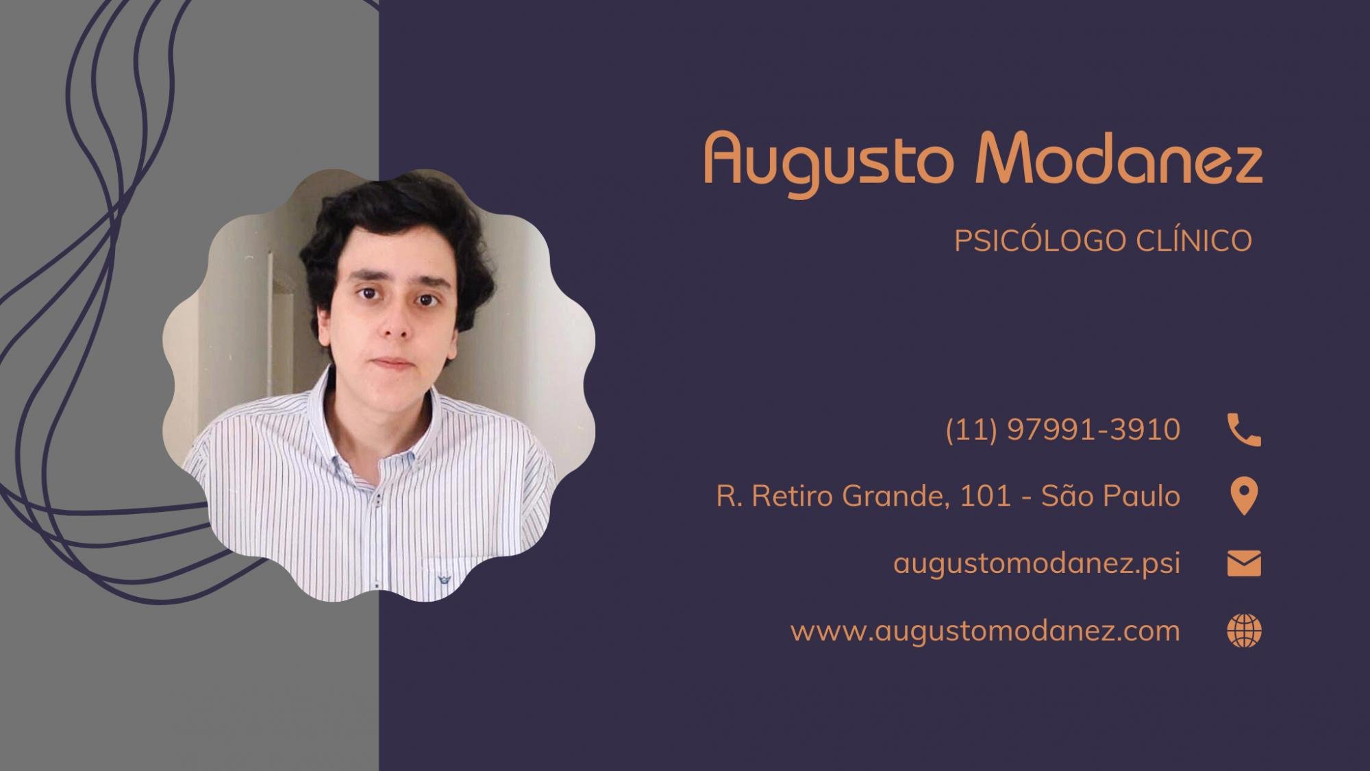 Perfil do usuário Foto de capa Augusto Modanez Neto