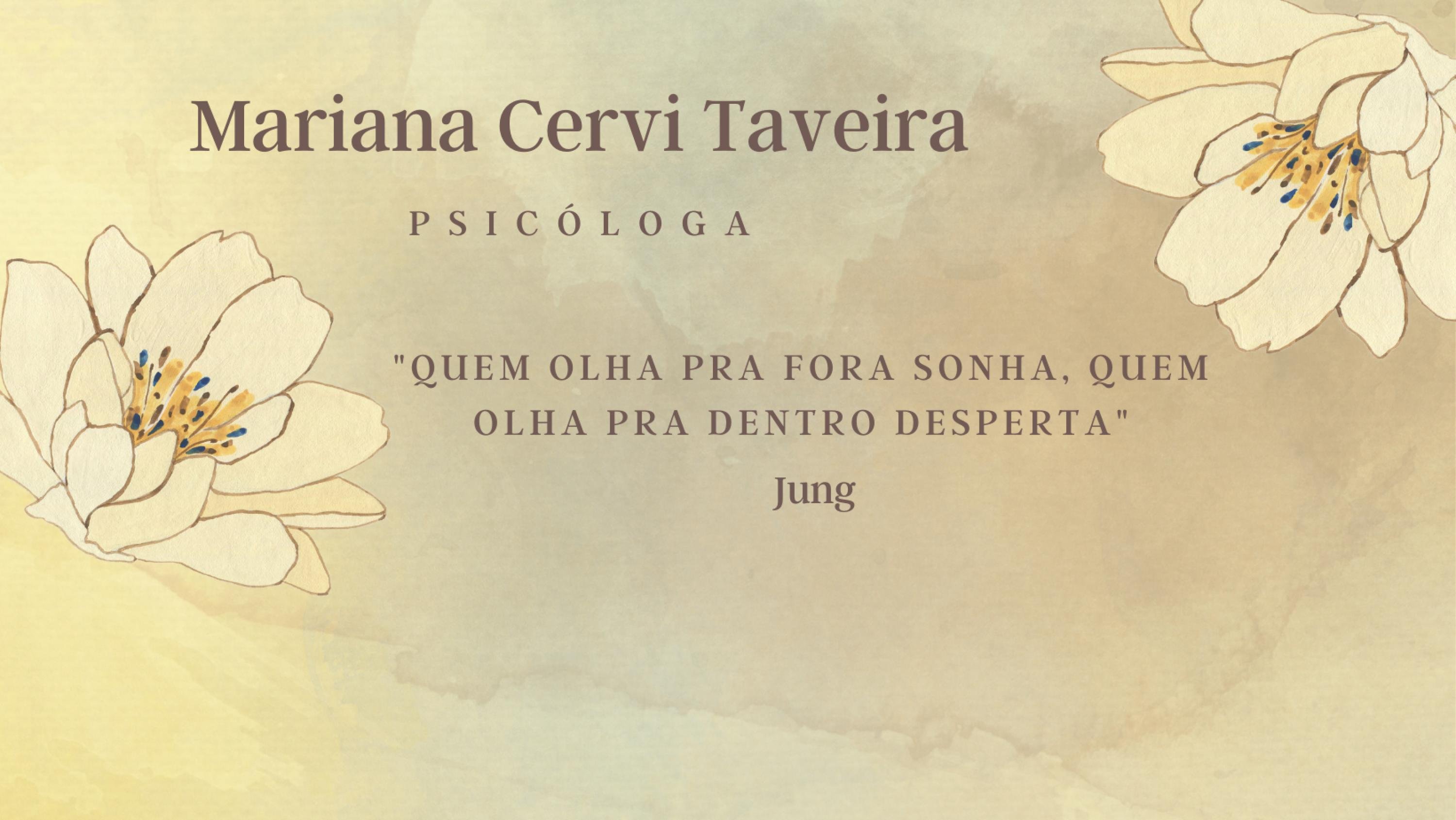 Perfil do usuário Foto de capa Mariana Cervi Taveira