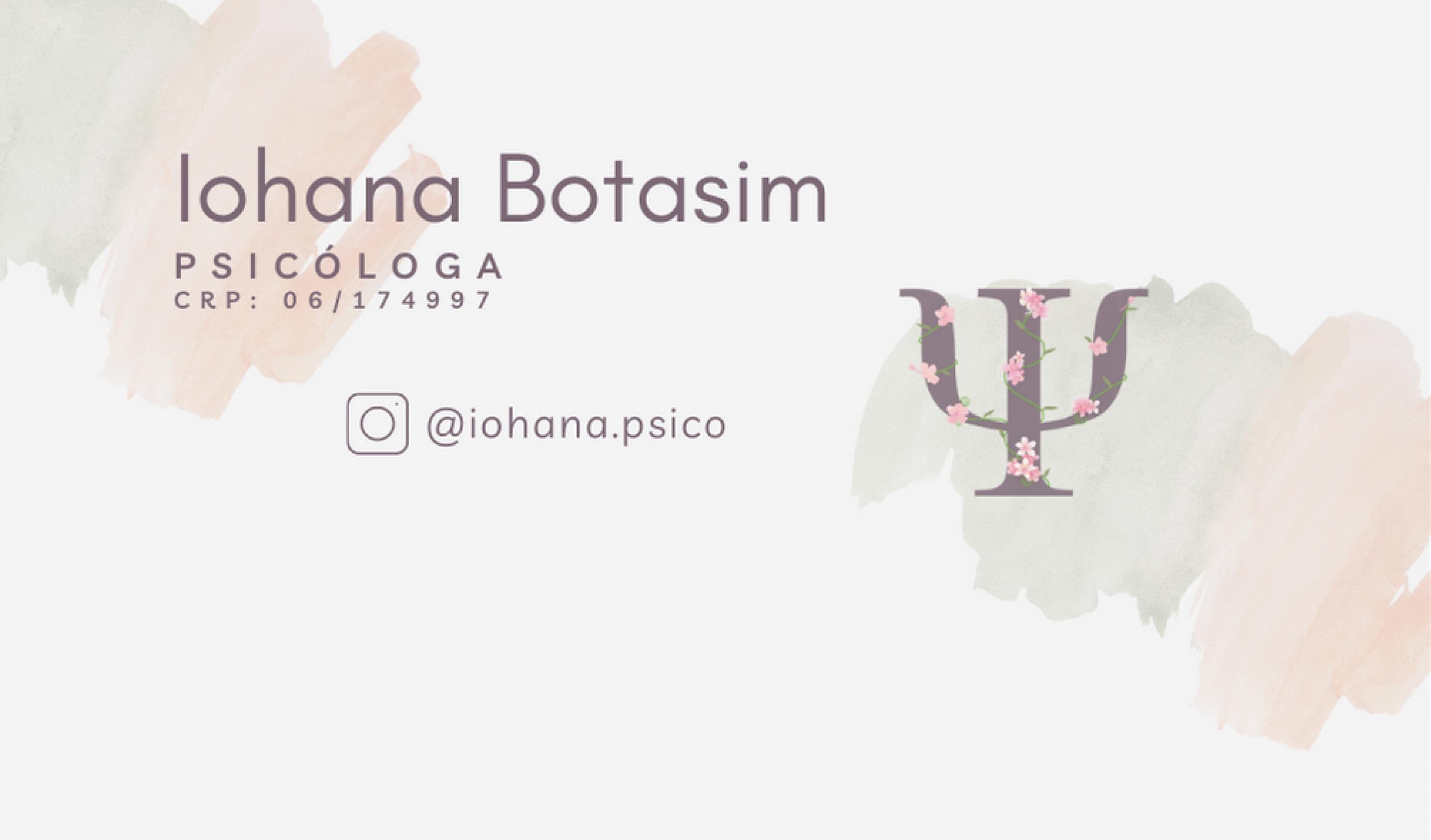 Perfil do usuário Foto de capa Iohana Botasim