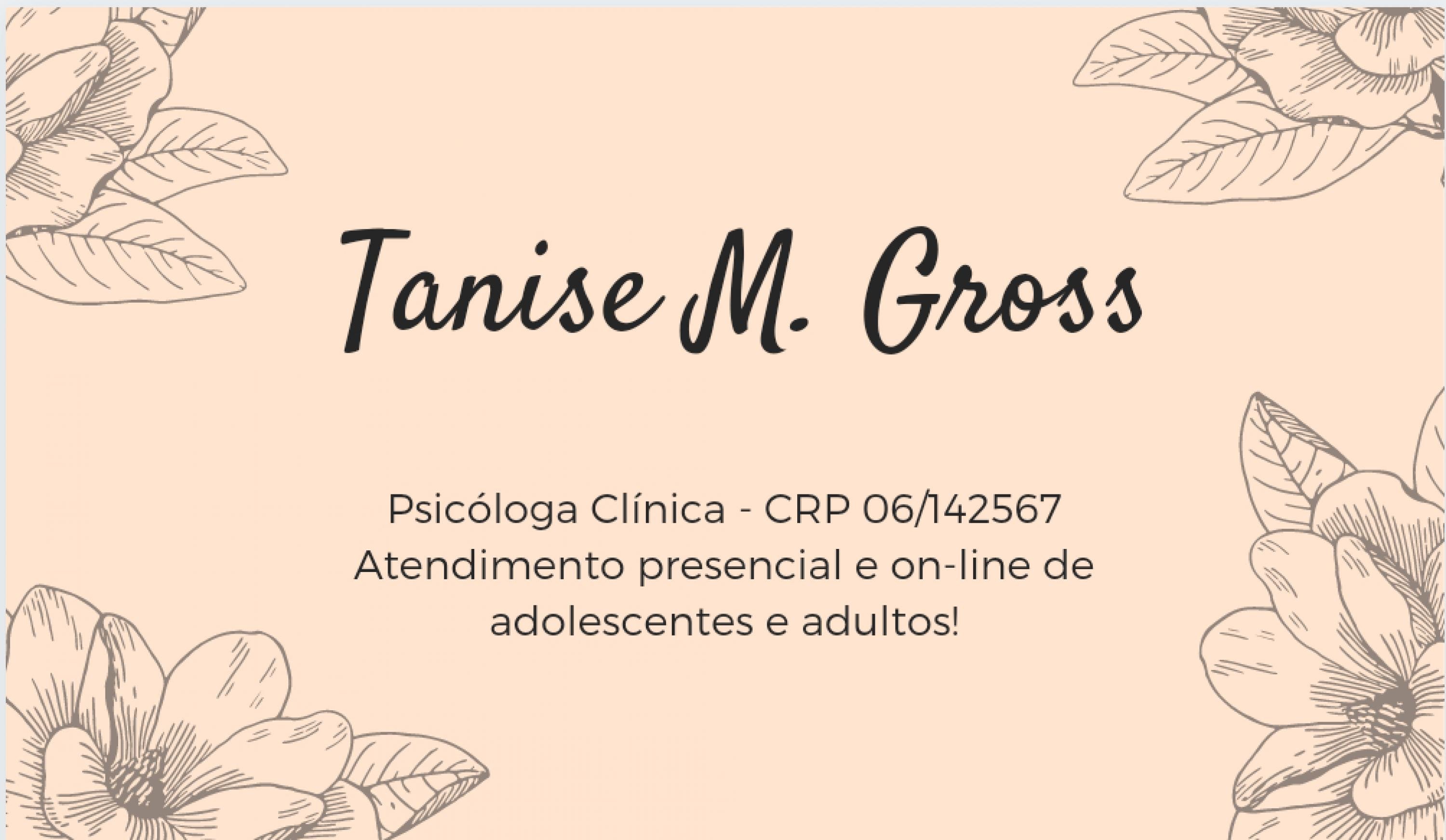 Perfil do usuário Foto de capa Tanise Gross